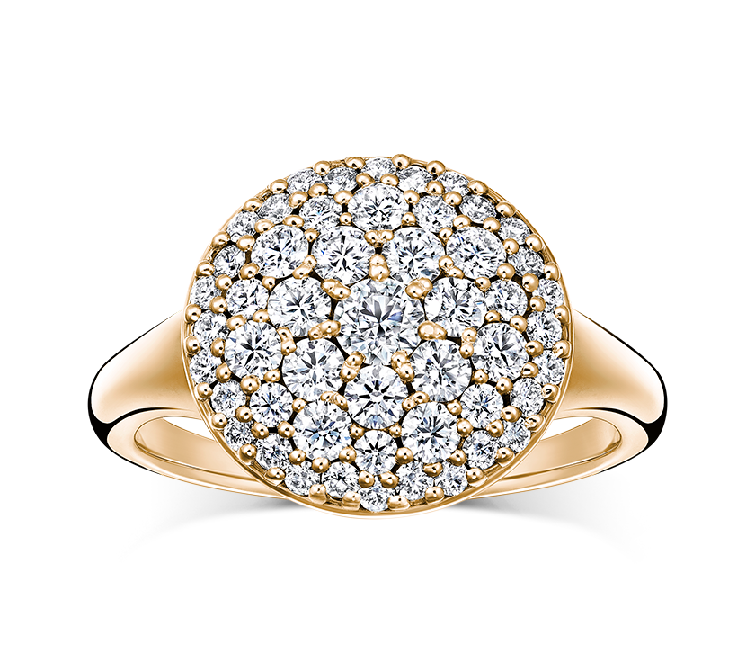 SAKURA（FL349PN）｜七色に煌めくラザール ダイヤモンドの