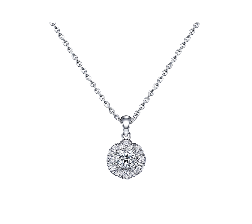 ウェディング　ダイヤモンド シェアード クロウ ラウンド ダイヤモンド ウェディングバンド