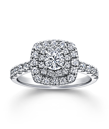 CARRE RING（LD900PRD）｜七色に煌めくラザール ダイヤモンドの